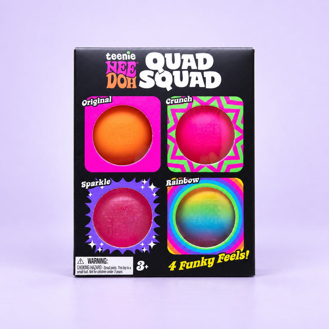 Teenie NeeDoh Quad Squad Multipack